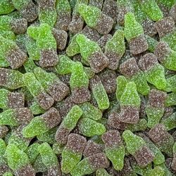 Mini bouteille de cola vert et marron sucrées (100g) Halal
