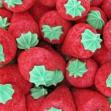 grosses fraises en marshmallow (par 5)