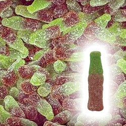 JAKE Bouteilles de cola sucrées marron et verts (100g)